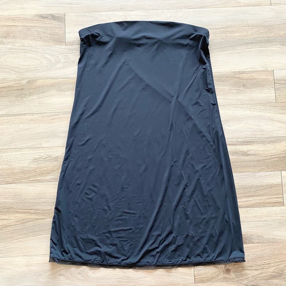Natori Benefit Slip Dress Convertible Size L Black